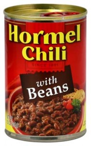 Hormel Chili with beans