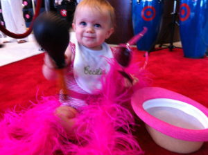 Baby loving the Target Suite at #Hispz12