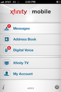 xfinity mobile app