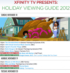 Holiday Viewing Guide