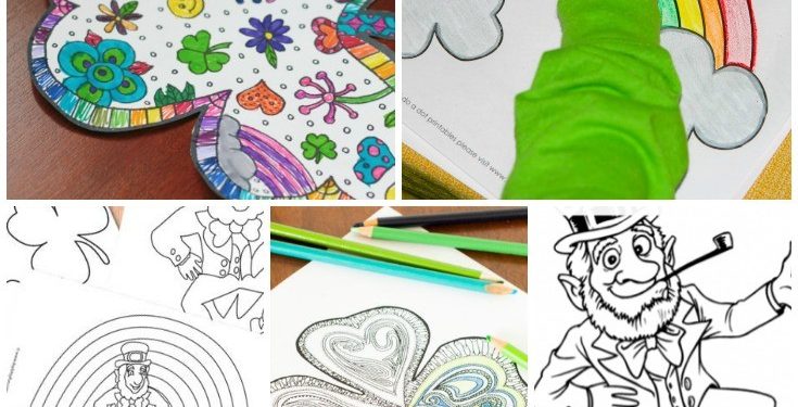 St. Patricks Day Coloring Pages - FB