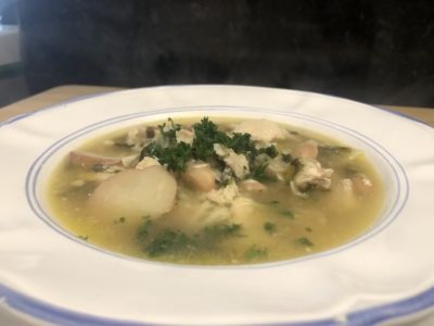 Potato Leek Spinach Soup