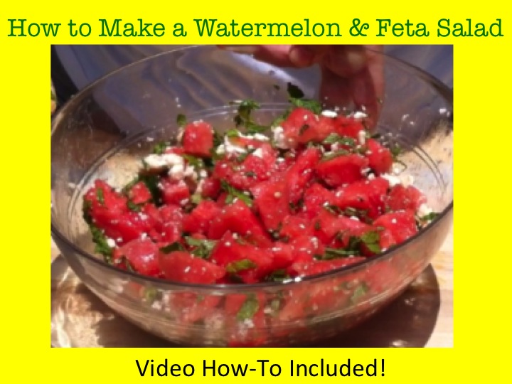 Watermelon Salad Recipe with Mint & Feta