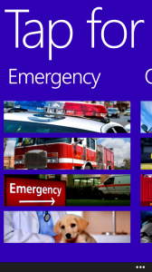 Windows 8X apps for Emergencies